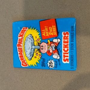 Vintage garbage pail kids stickers bubble gum blue 2nd series Topps